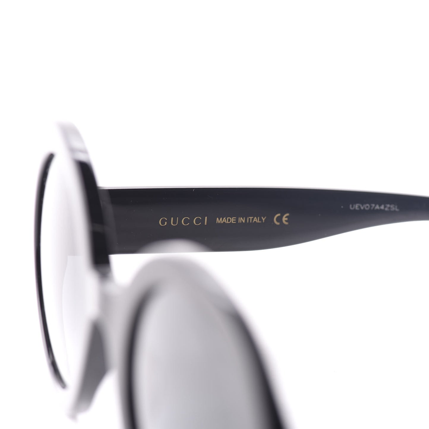 Acetate Round GG Sunglasses GG0319S Black