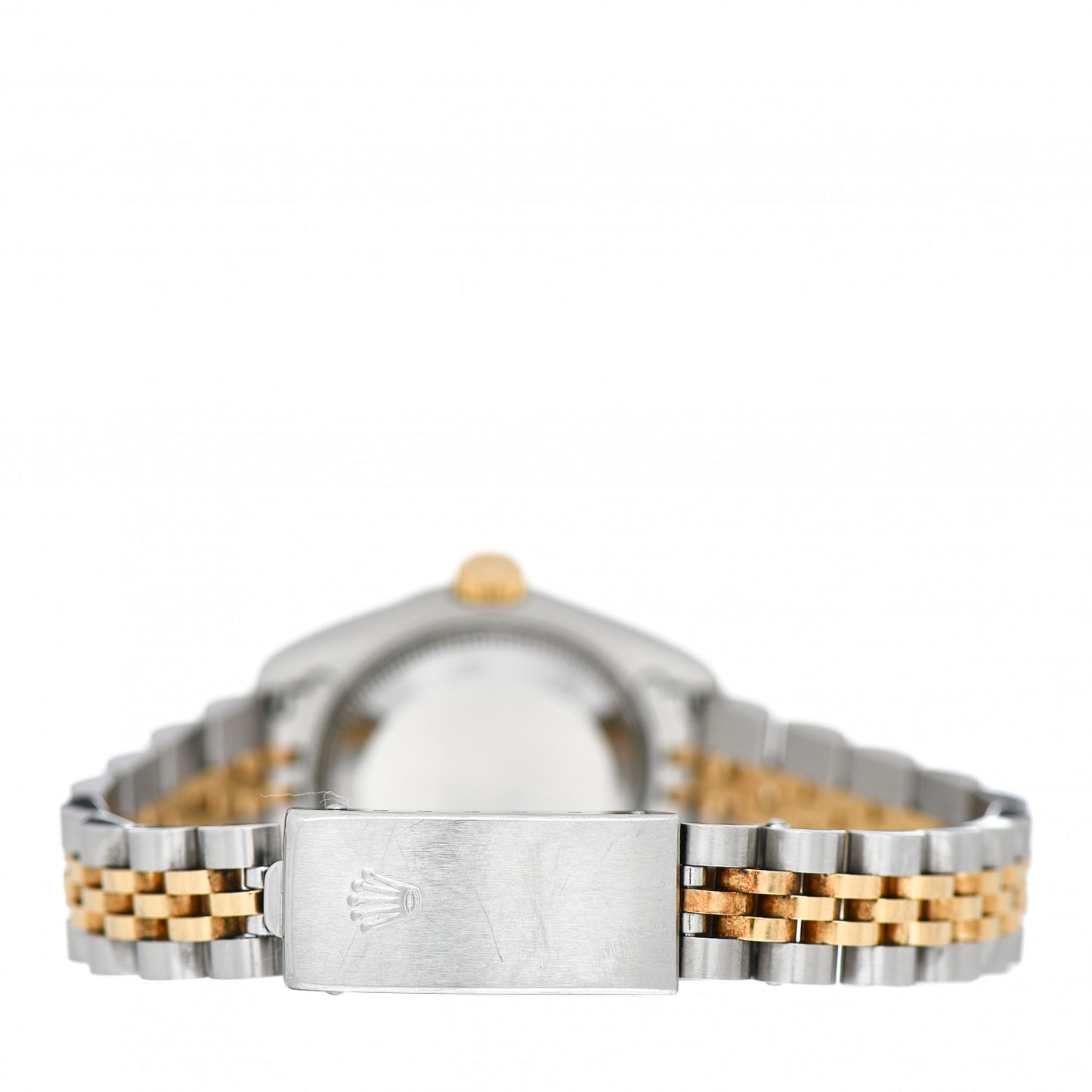 Stainless Steel 18K Yellow Gold Diamond 26mm Oyster Perpetual Datejust Watch Red Gradient 69173