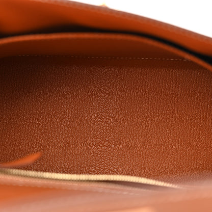 Hermes Epsom Kelly Sellier 25 Gold 5 of 11