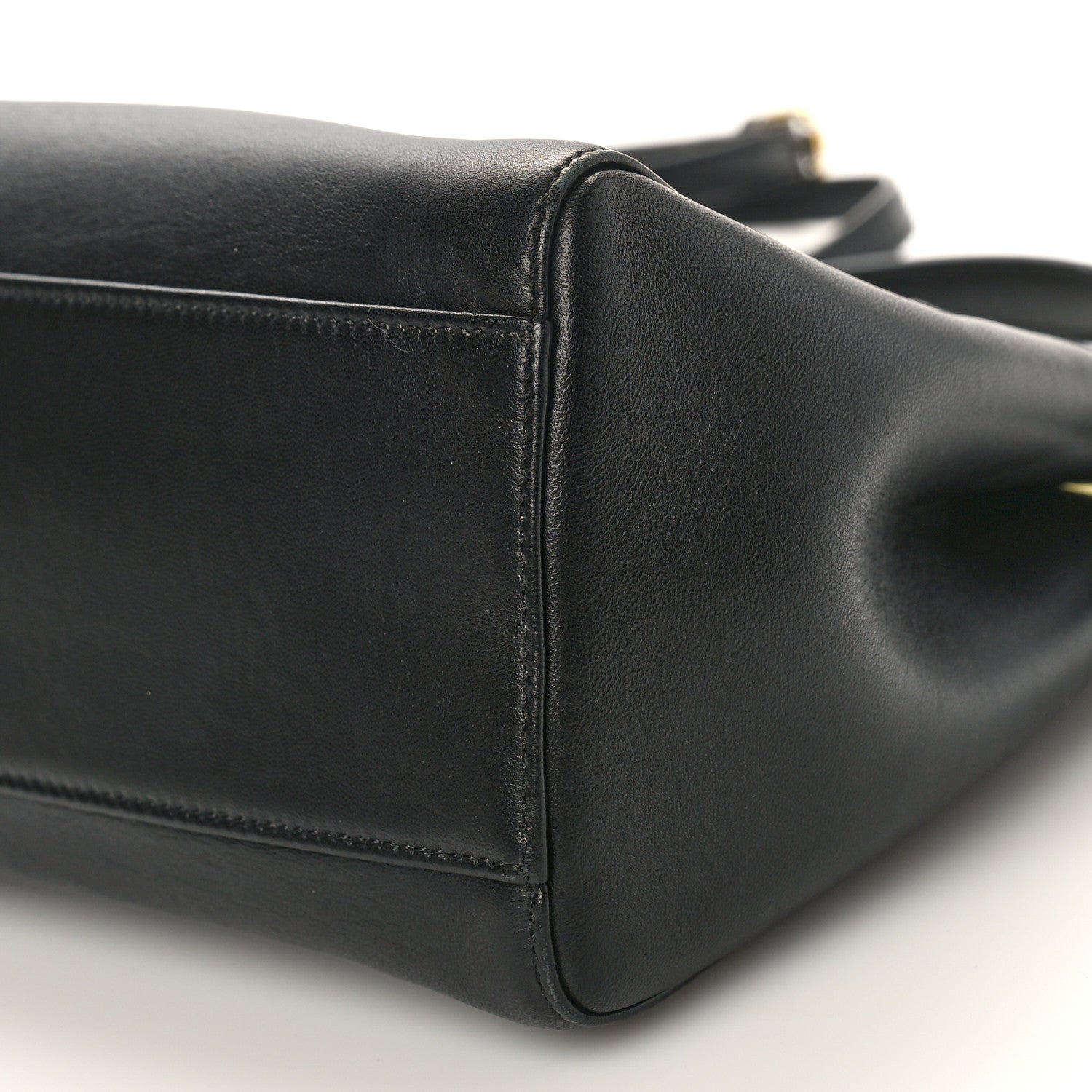Fendi Nappa Mini Peekaboo Iconic Satchel Black 8 of 8