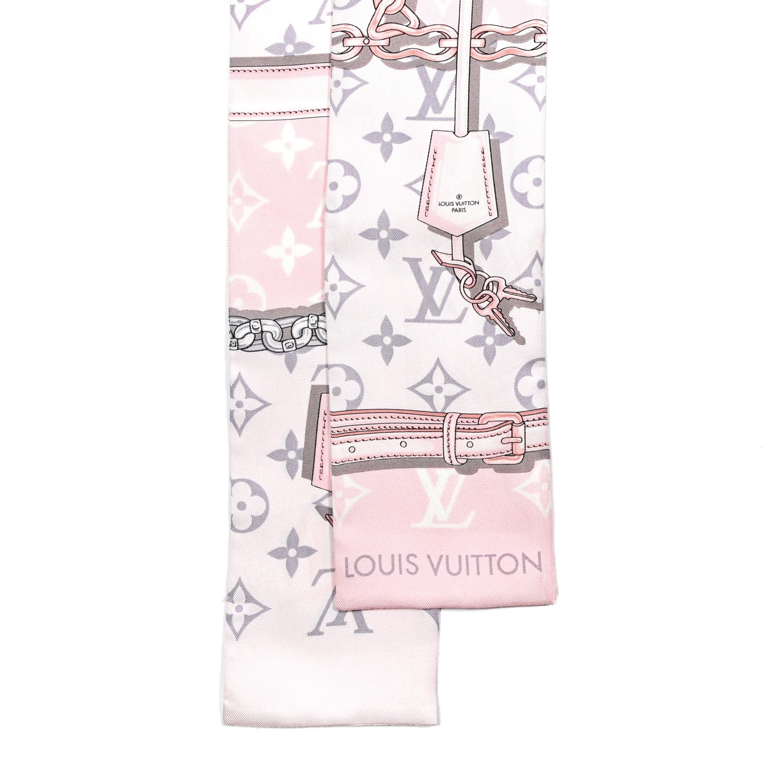 Louis Vuitton Silk Monogram Confidential Bandeau Light Pink 2 of 3