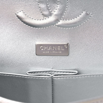 Chanel Sequin CC Small Double Flap Silver 6 of 12