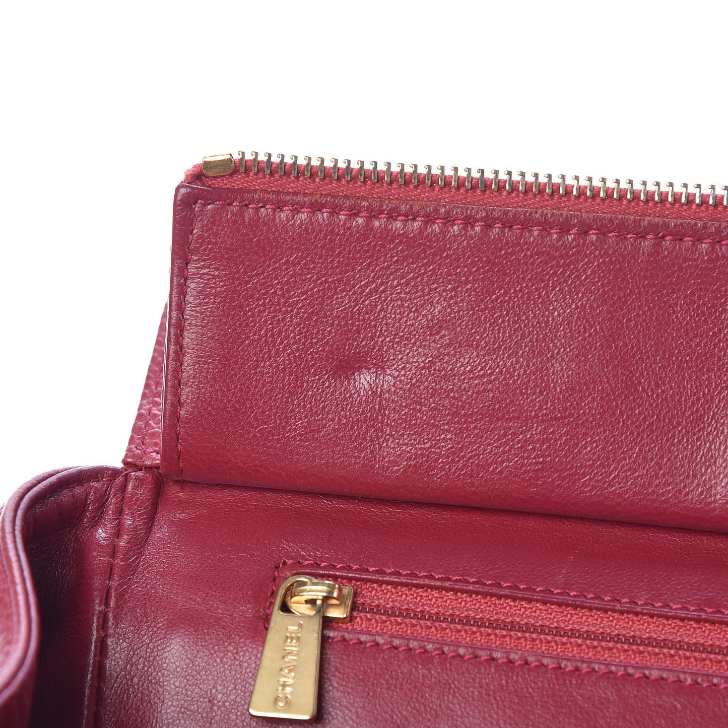 Caviar Quilted Petit Timeless Tote PTT Dark Pink