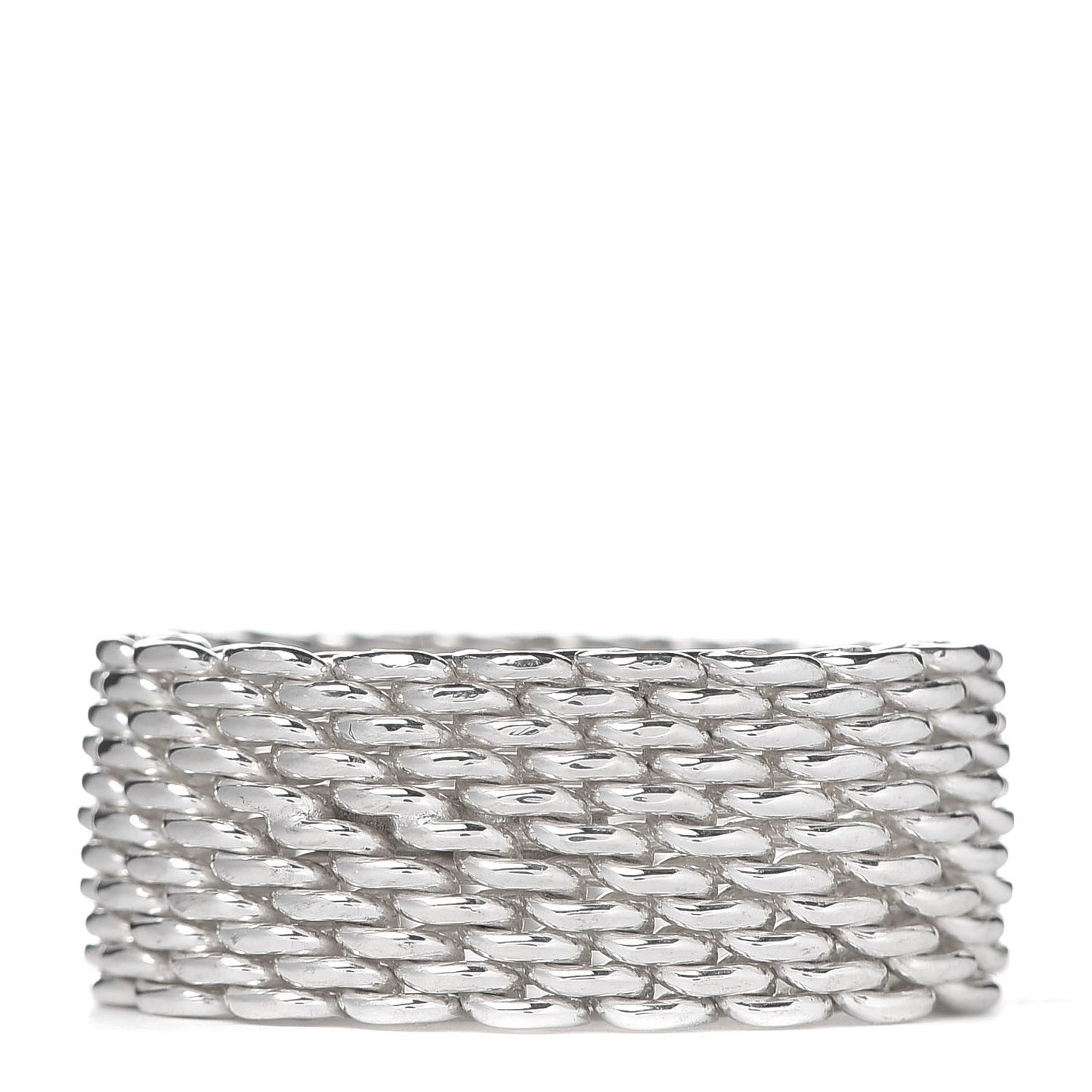 Sterling Silver Somerset Mesh Ring 53 6.25
