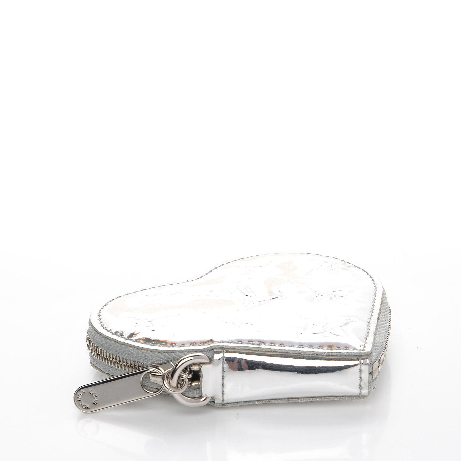 Louis Vuitton Monogram Miroir Heart Coin Purse Silver 4 of 8
