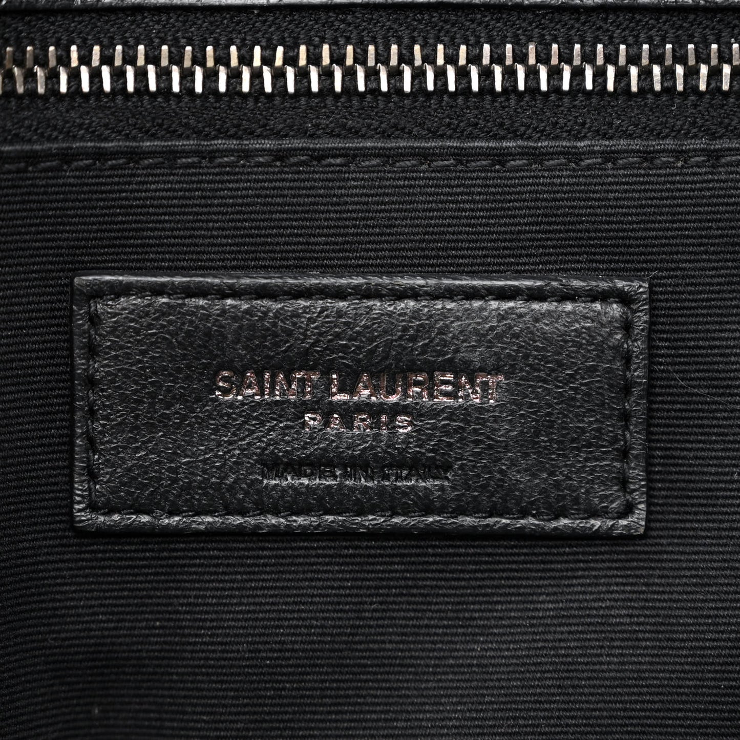 Crinkled Calfskin Matelasse Monogram Medium Niki Chain Satchel Black
