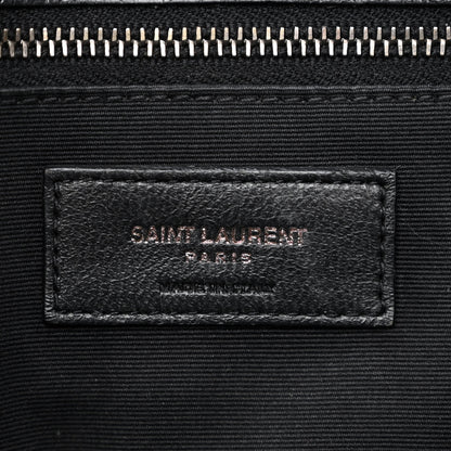 Saint Laurent Crinkled Calfskin Matelasse Monogram Medium Niki Chain Satchel Black 6 of 13