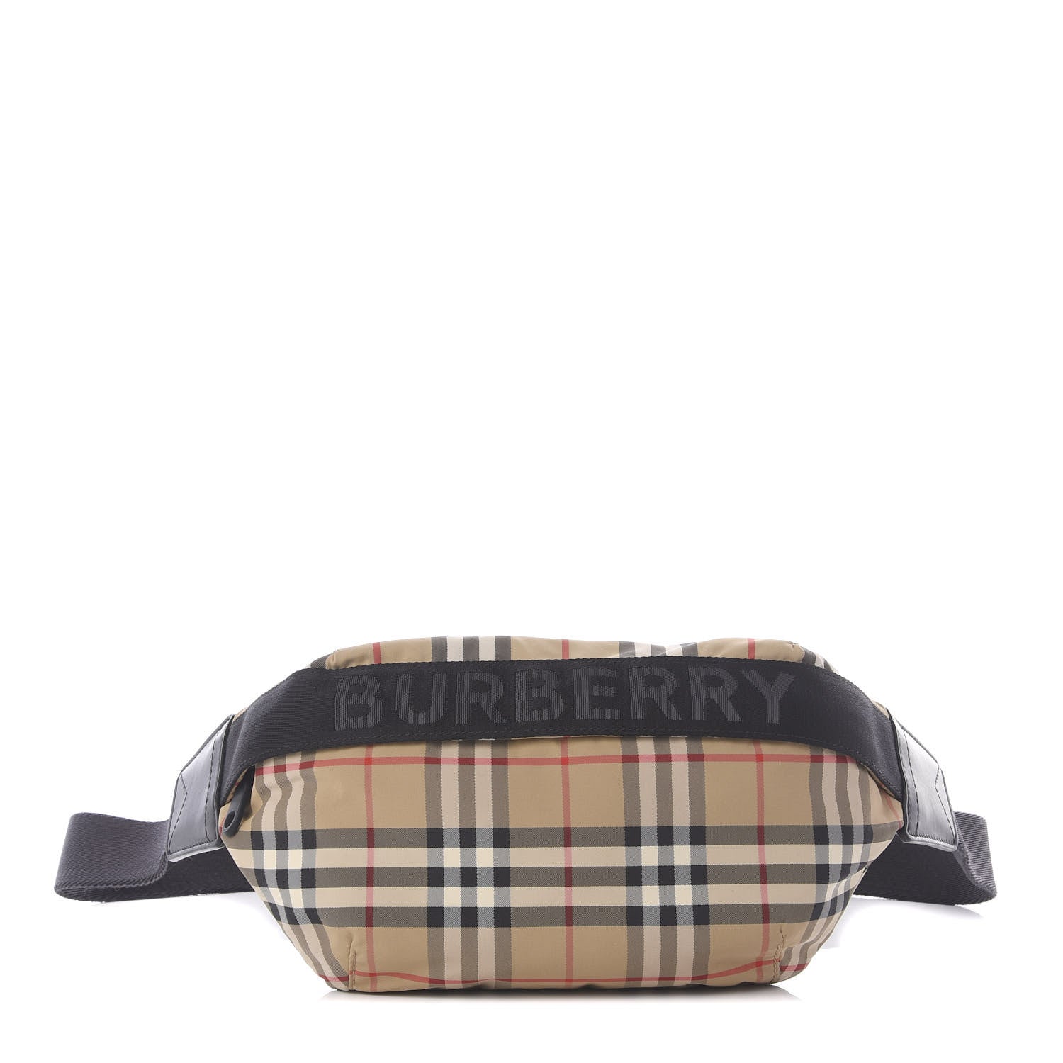 Burberry Nylon Vintage Check Sonny Bum Bag Archive Beige Black 1 of 7