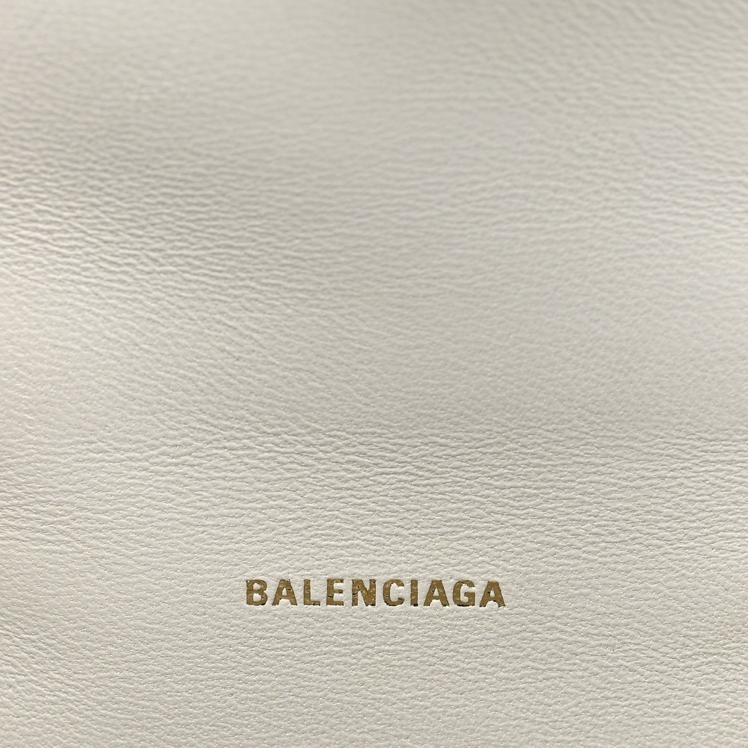 Balenciaga Shiny Calfskin Crocodile Embossed Hourglass Top Handle Bag XS White 6 of 10