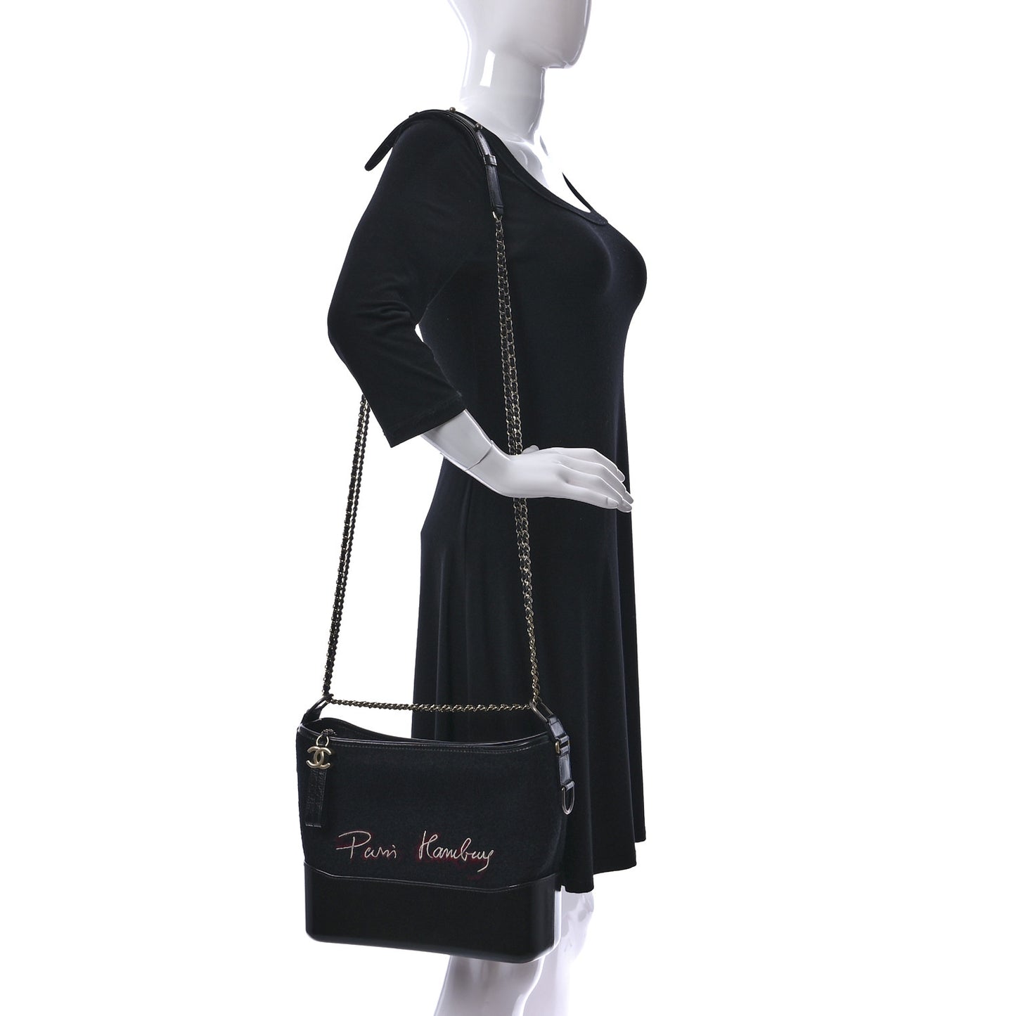 Wool Embroidered Medium Gabrielle Hobo
