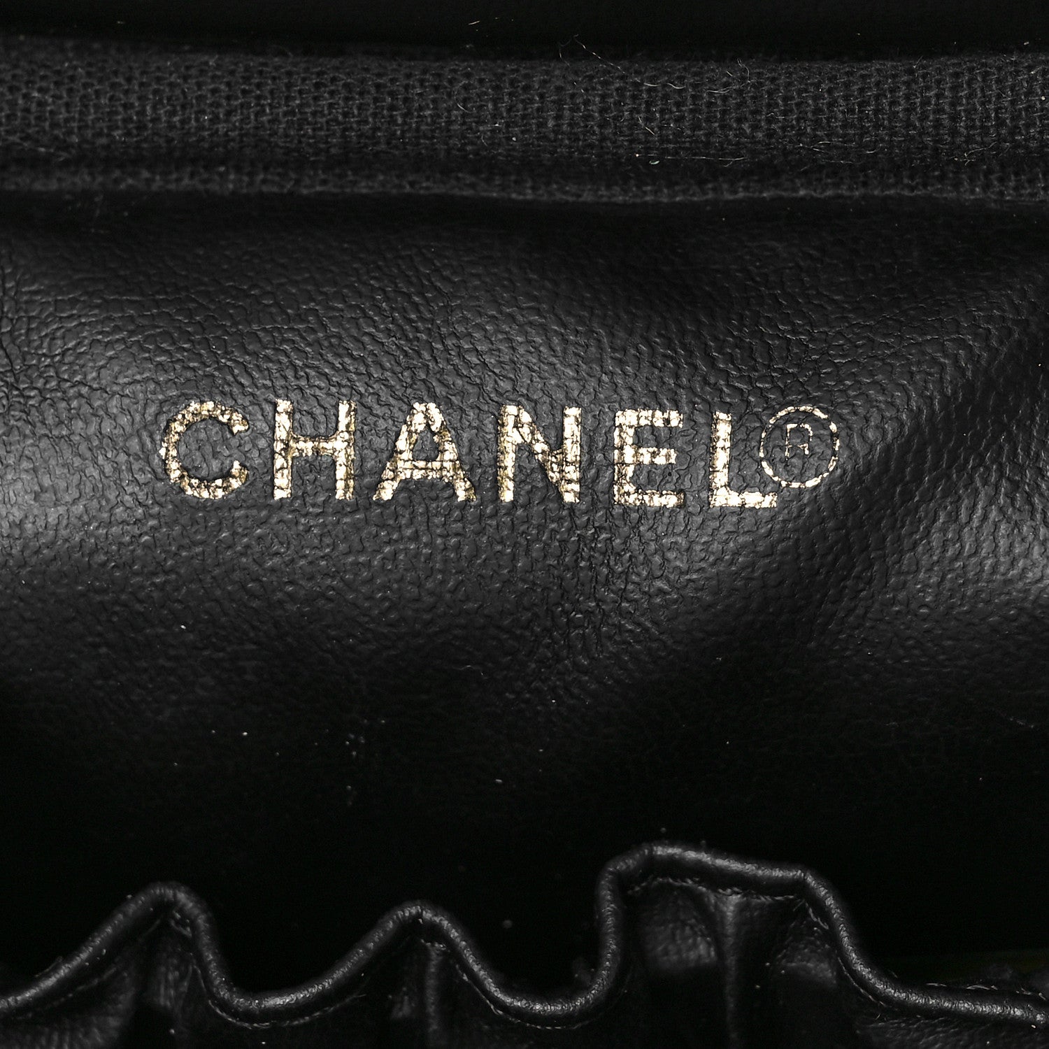 Chanel Caviar Vanity Cosmetic Case Black 6 of 9