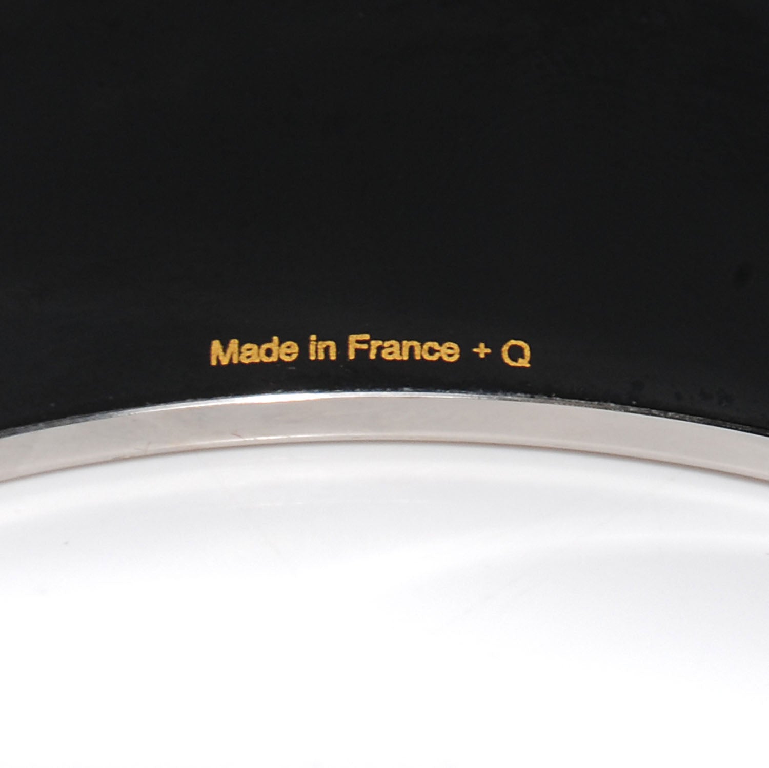 Hermes Enamel Printed Wide Coup De Fouet Bracelet 70 4 of 6