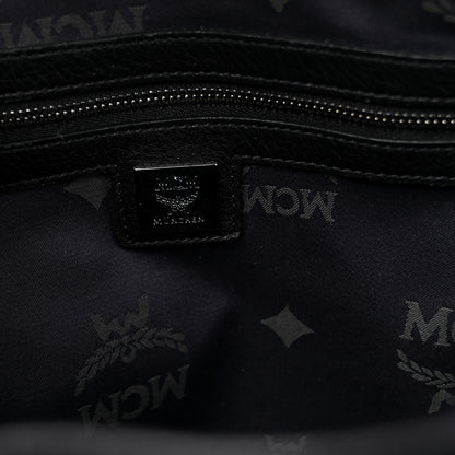 MCM Visetos Studded Medium Dual Stark Backpack Black 6 of 13