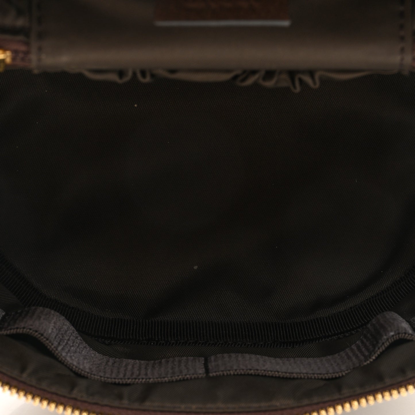 GG Supreme Monogram Textured Calfskin Web Ophidia Vanity Cosmetic Case Beige Ebony New Acero