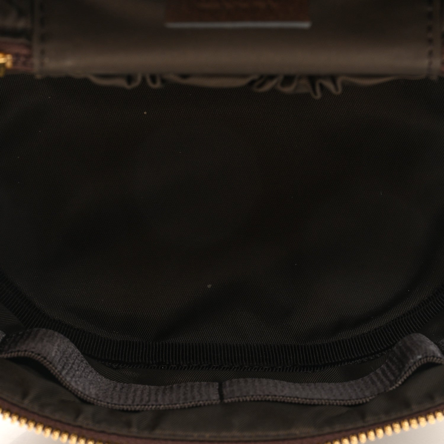Gucci GG Supreme Monogram Textured Calfskin Web Ophidia Vanity Cosmetic Case Beige Ebony New Acero 5 of 8