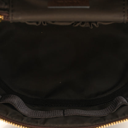 Gucci GG Supreme Monogram Textured Calfskin Web Ophidia Vanity Cosmetic Case Beige Ebony New Acero 5 of 8
