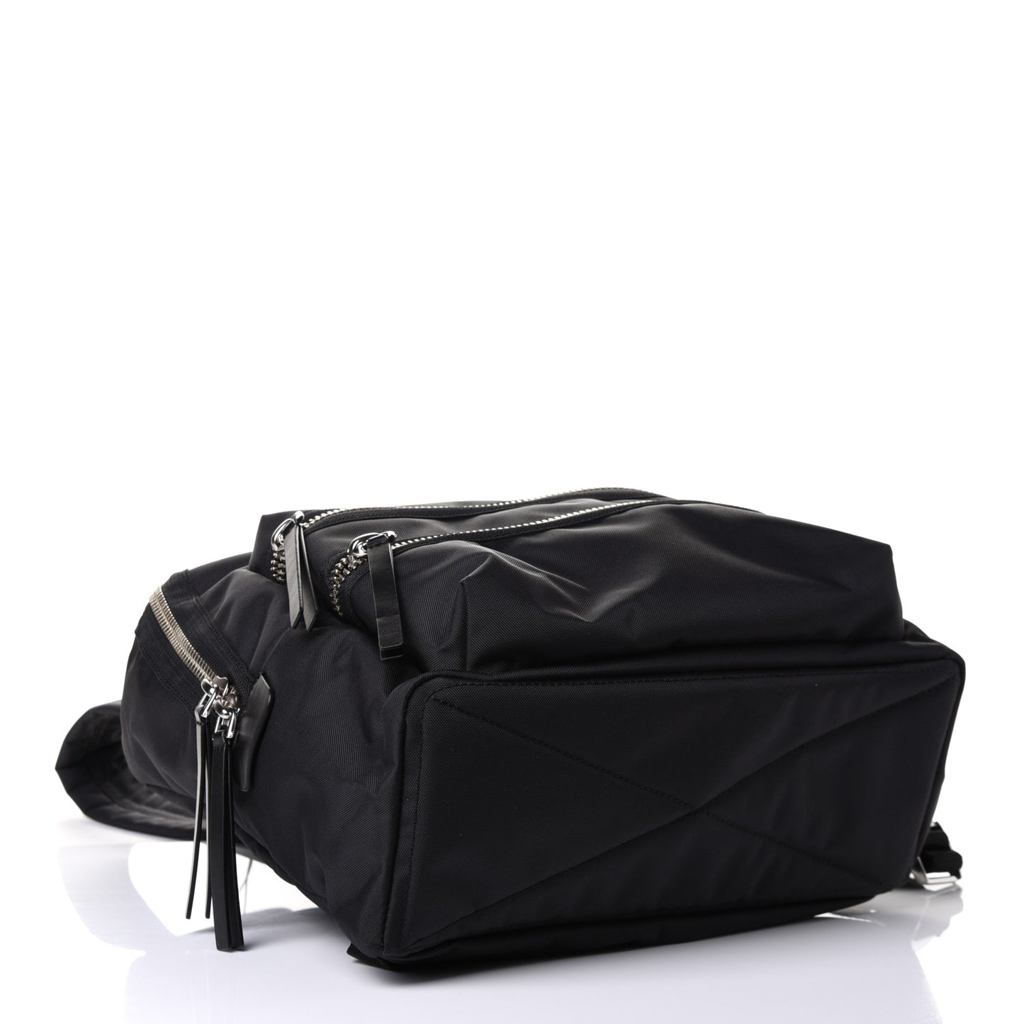Nylon Biker Backpack Black
