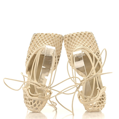 Bottega Veneta Mesh Nappa Stretch Ankle Tie Sandals 36 Toile 2 of 11