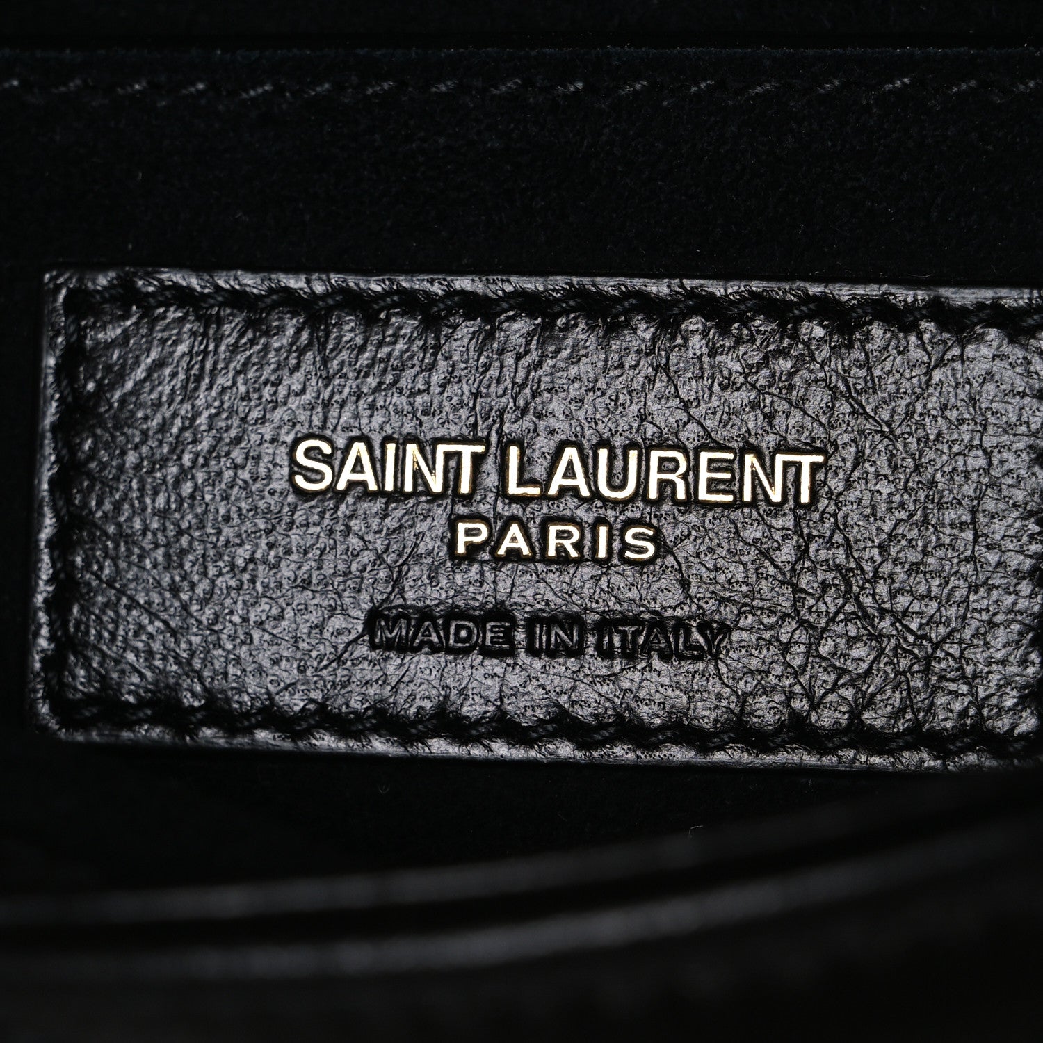 Saint Laurent Lambskin Quilted Le 57 Diamond Shoulder Bag Black 6 of 10