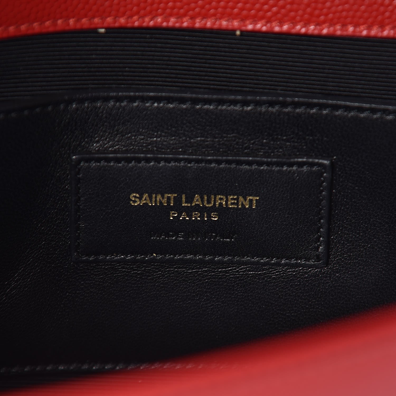 Saint Laurent Grain De Poudre Medium Monogram Kate Satchel Red 7 of 11