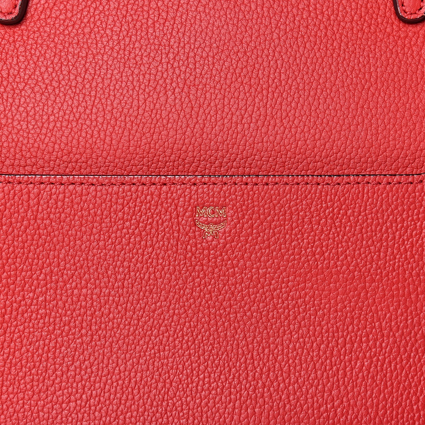 Grained Calfskin Large Milla Convertible Backpack Ruby Red