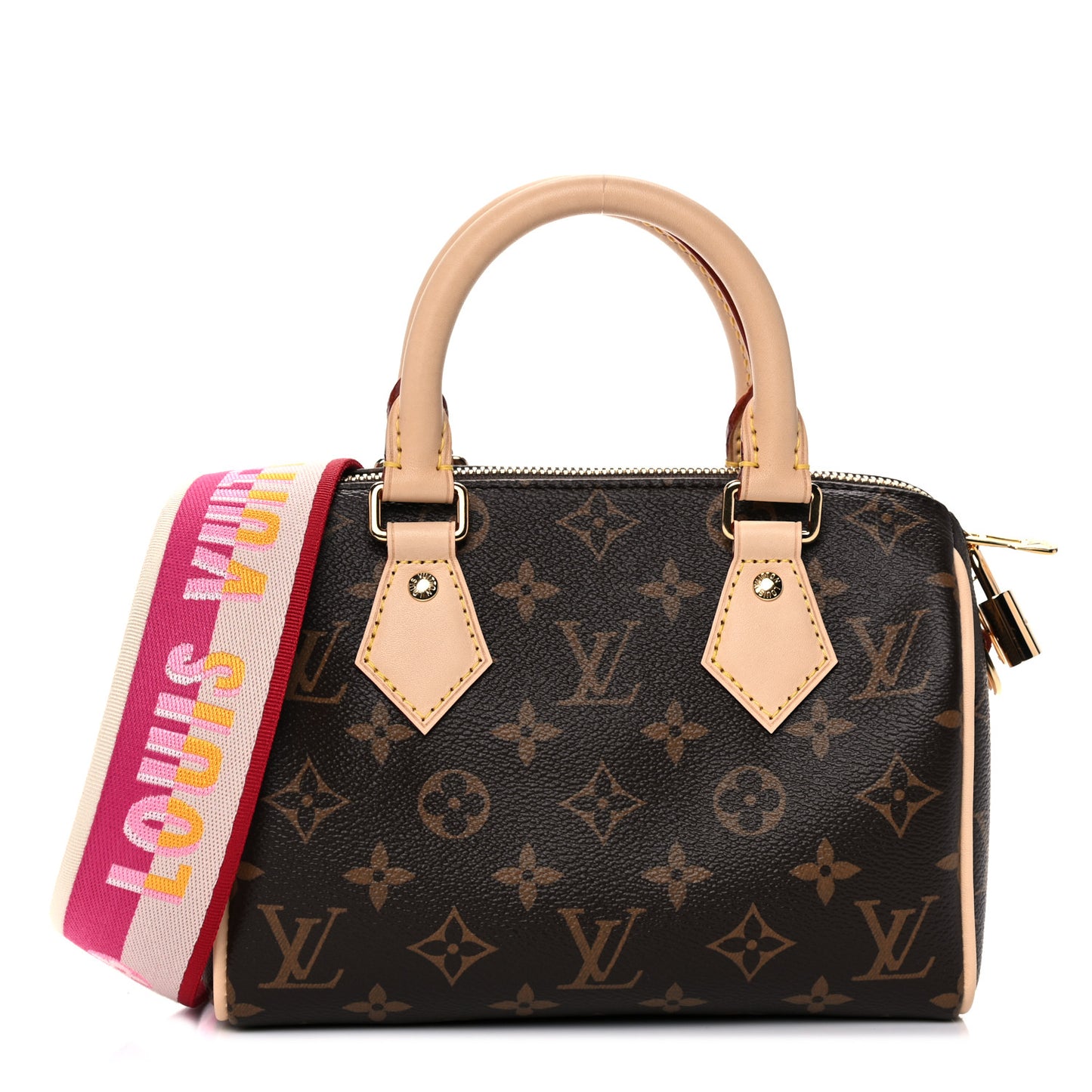 Monogram Speedy Bandouliere 20 Fuchsia