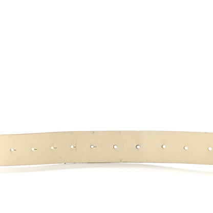 Chanel Calfskin Enamel CC Logo Belt Light Beige 7 of 12