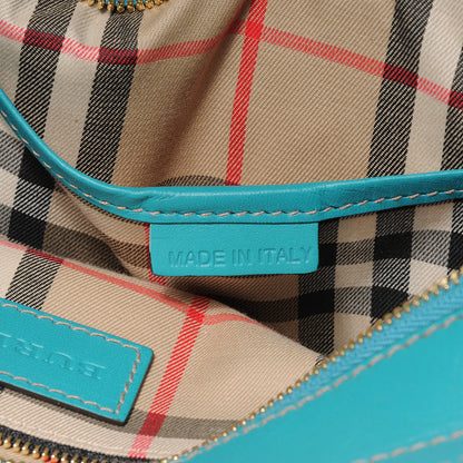 Burberry Pebbled Calfskin Small Honeywood Tote Kingfisher 7 of 9