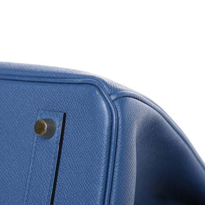 Hermes Epsom Birkin 35 Bleu Agate 32 of 34