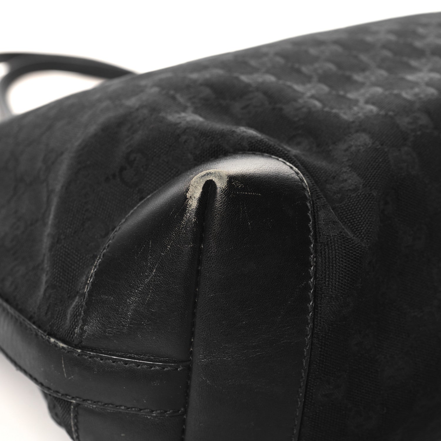 Gucci Monogram Medium Craft Tote Black 12 of 16