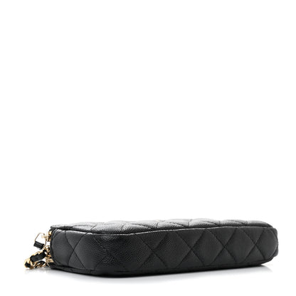 Chanel Caviar Quilted Small Clutch With Chain Black 4 of 14