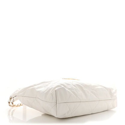 Chanel Shiny Calfskin Quilted Chanel 22 White 5 of 12