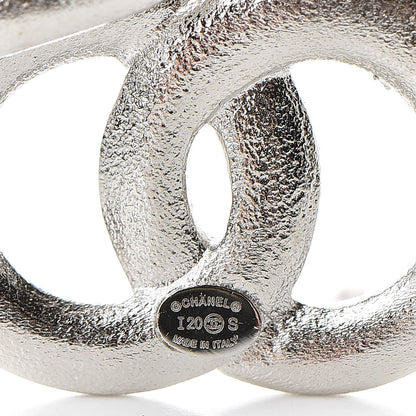 Chanel Crystal Palais Garnier CC Drop Earrings Silver 4 of 5