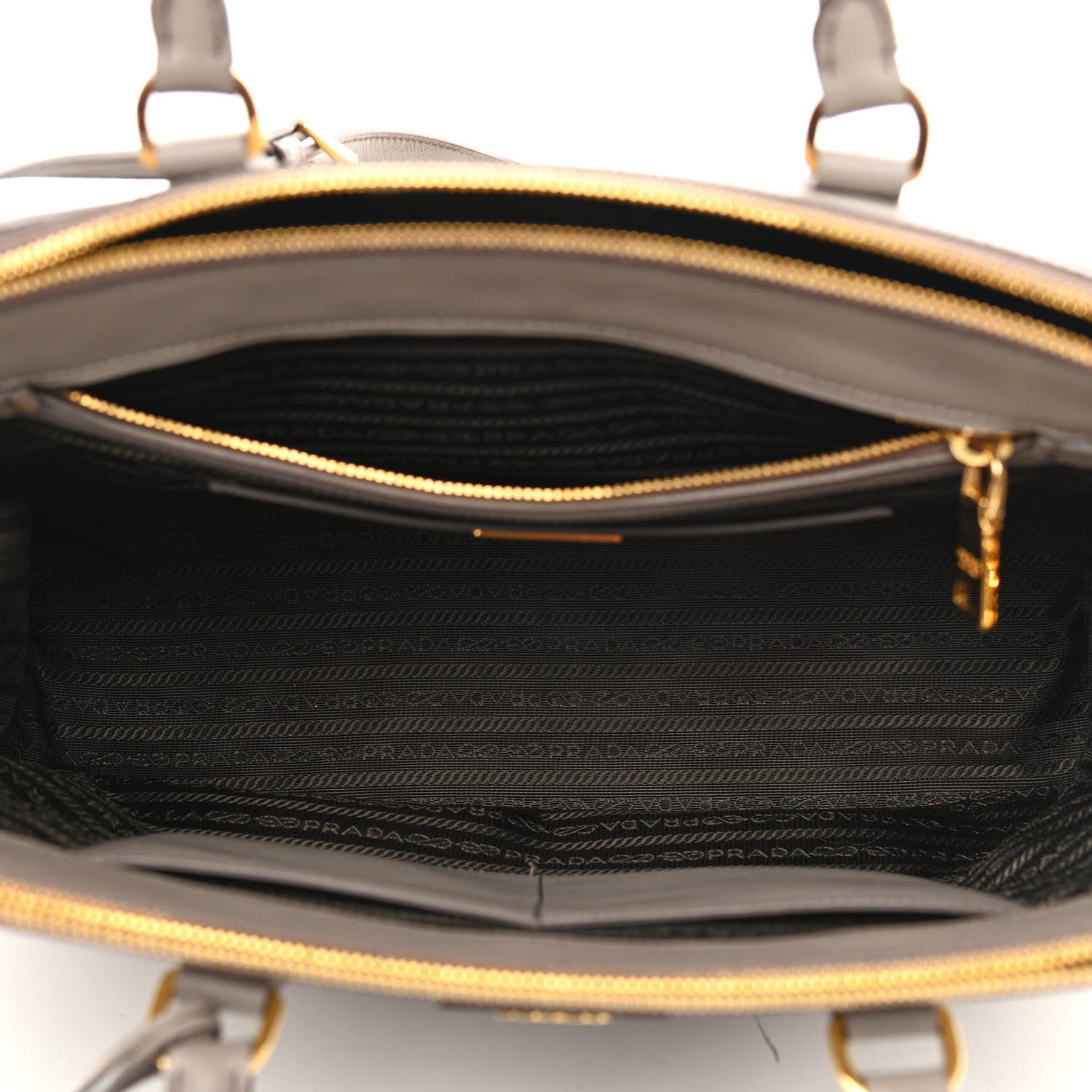 Prada Saffiano Large Galleria Double Zip Tote Argilla 5 of 7