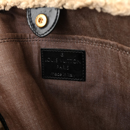 Louis Vuitton Patent Monogram Shearling Sac Thunder 6 of 13