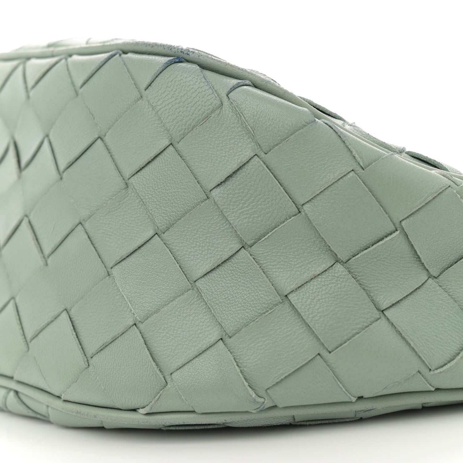 Bottega Veneta Nappa Intrecciato Half Moon Pouch On Strap Sauge 9 of 10
