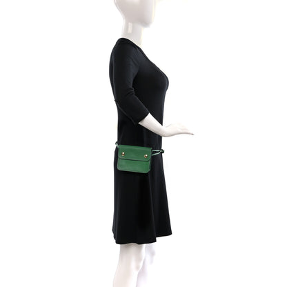 Hermes Courchevel Pochette Green Belt Bag Vert Bengale 2 of 13