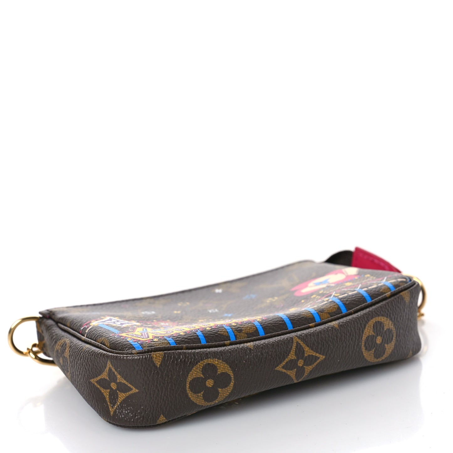 Monogram 2020 Christmas Animation Roller Coaster Mini Pochette Accessories Pivoine