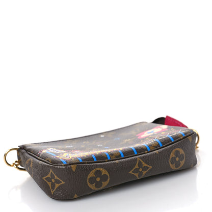 Louis Vuitton Monogram 2020 Christmas Animation Roller Coaster Mini Pochette Accessories Pivoine 4 of 10