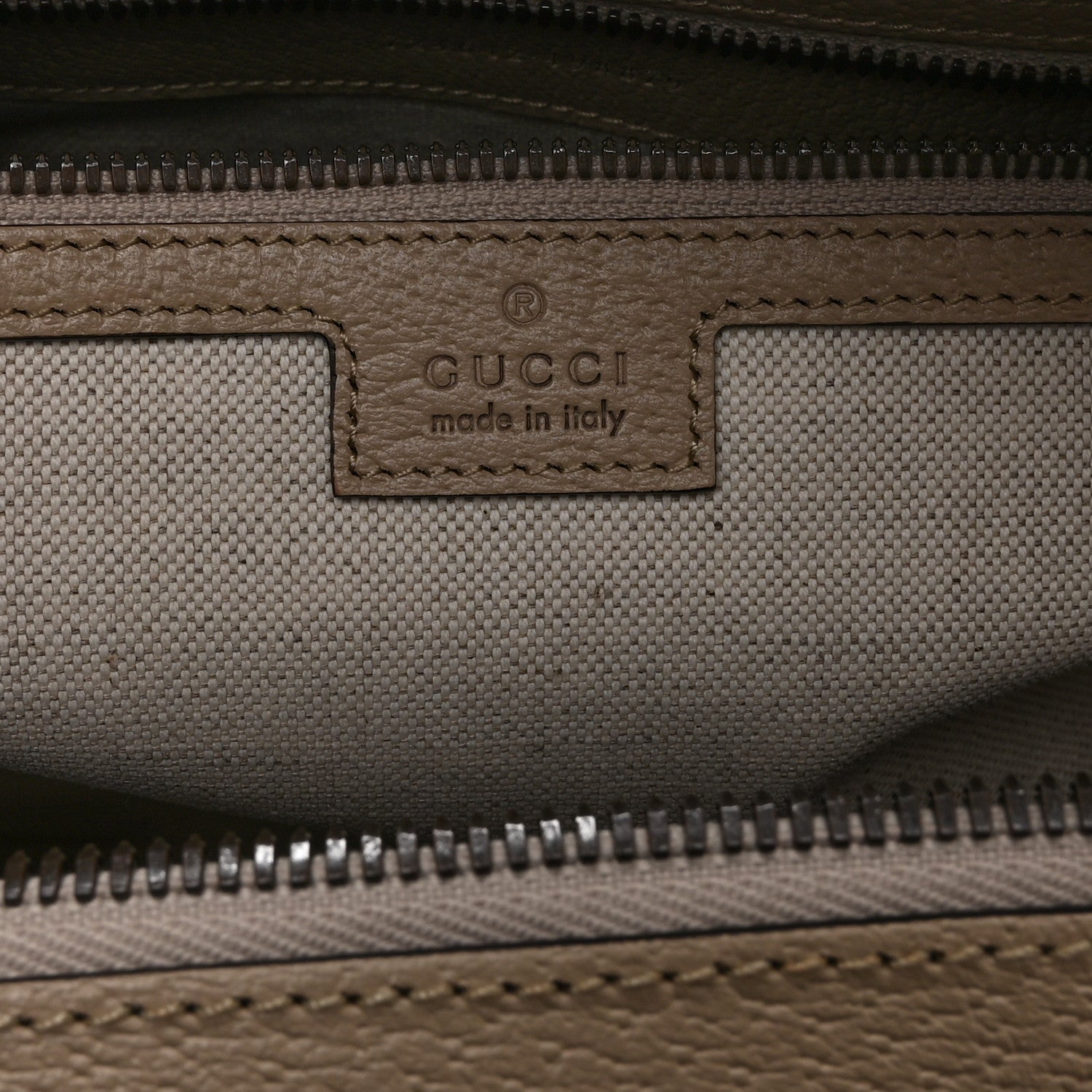 Gucci GG Supreme Monogram Textured Dollar Calfskin Web Medium Savoy Duffle Bag Beige Mystic White Oatmeal 5 of 10