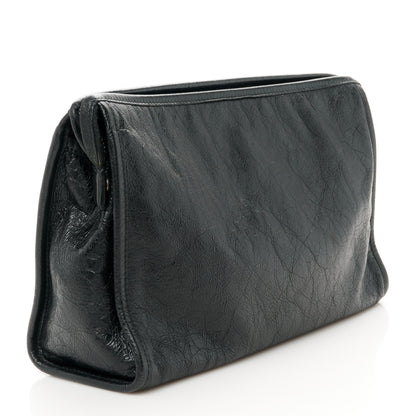 Gucci Fluffy Calfskin Morpheus Zip Pouch Black 3 of 12