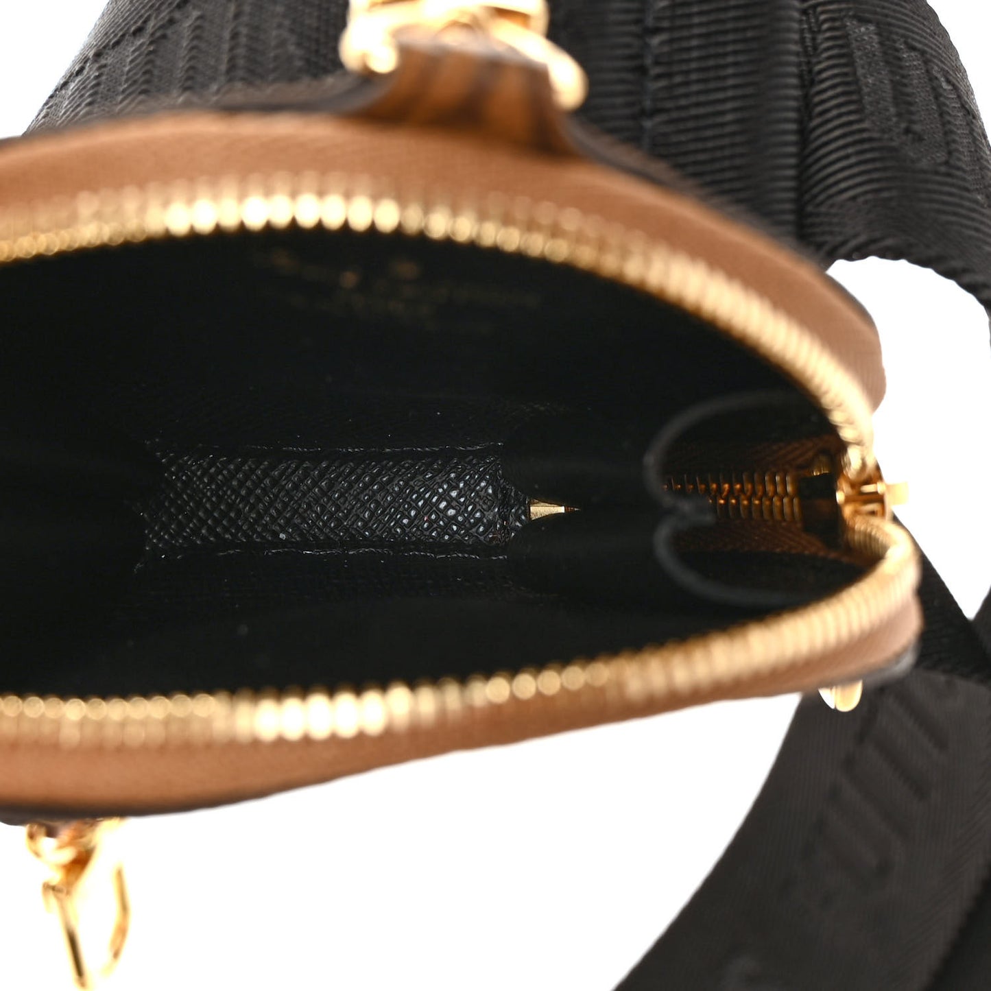 Reverse Monogram Multi Pochette Accessories Bandouliere Shoulder Strap Black