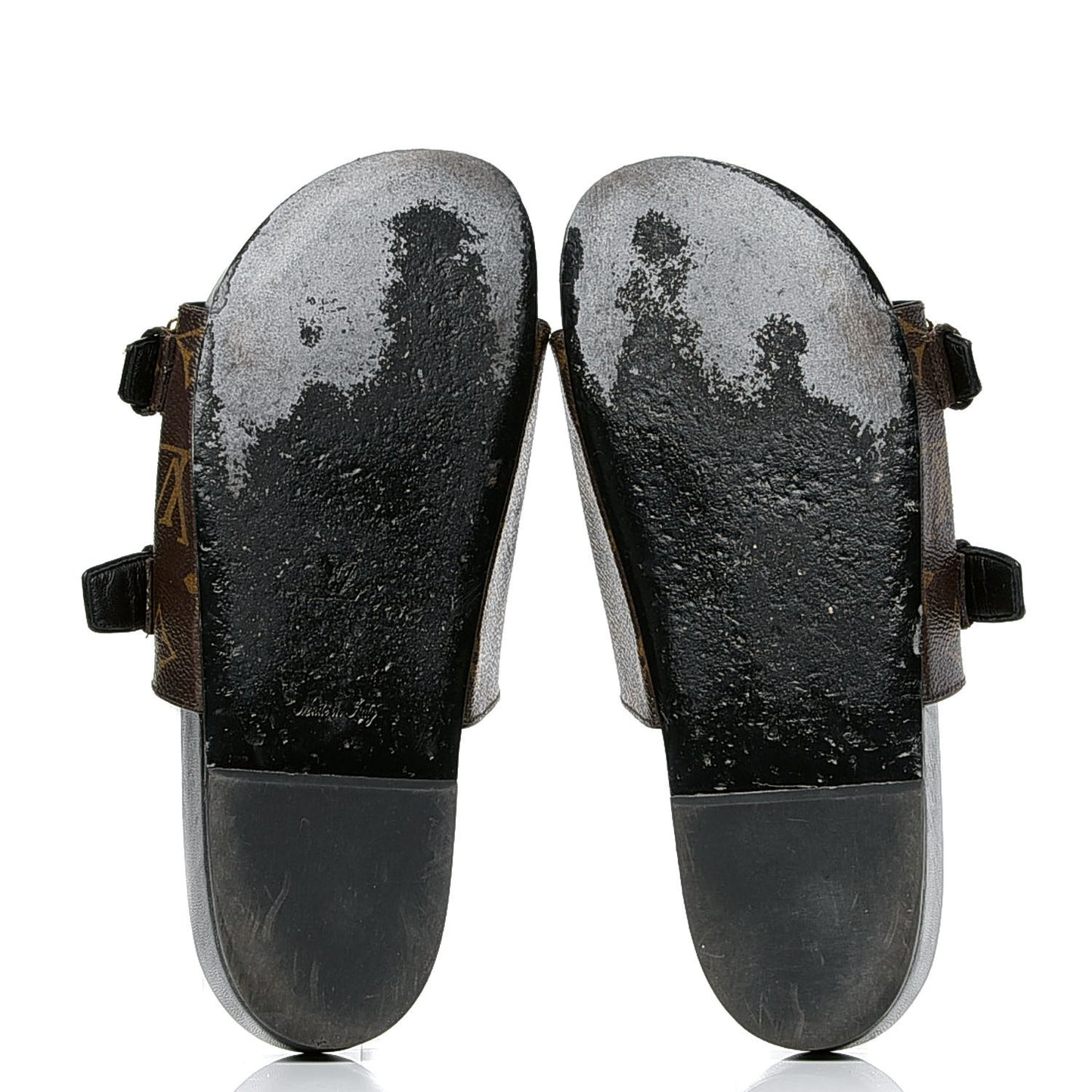 Monogram Patch Work World Tour Bom Dia Flat Mule 36 Black