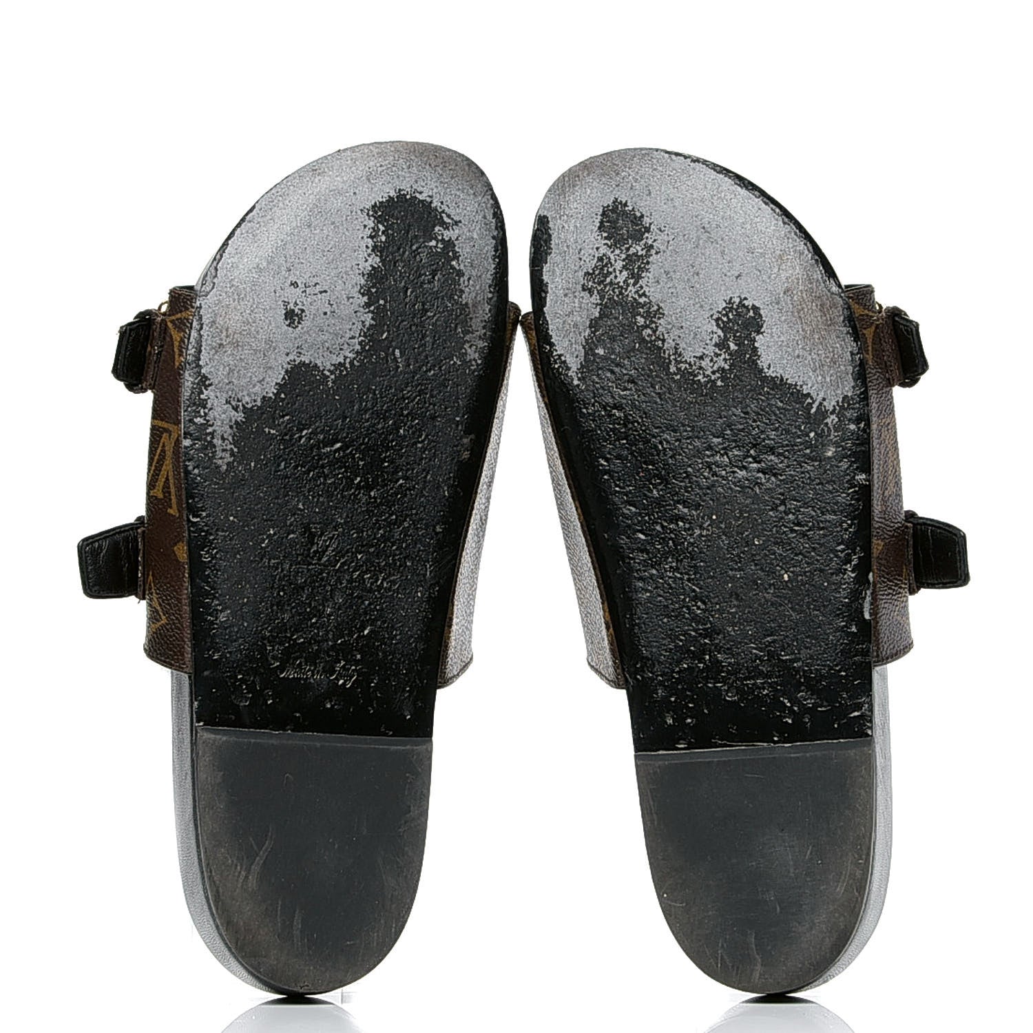 Louis Vuitton Monogram Patch Work World Tour Bom Dia Flat Mule 36 Black 5 of 6