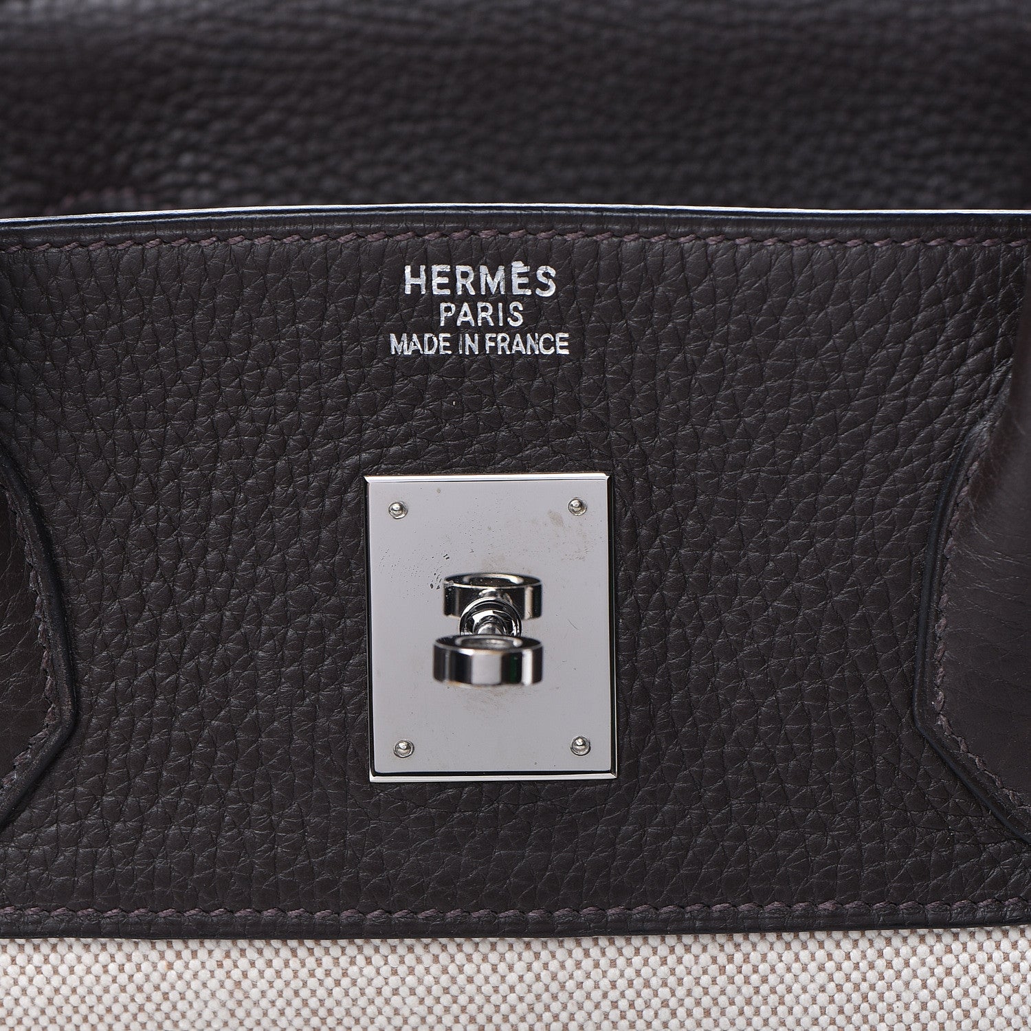 Hermes Toile Togo Birkin 40 Chocolate 19 of 37