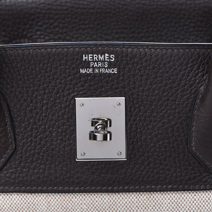 Hermes Toile Togo Birkin 40 Chocolate 19 of 37