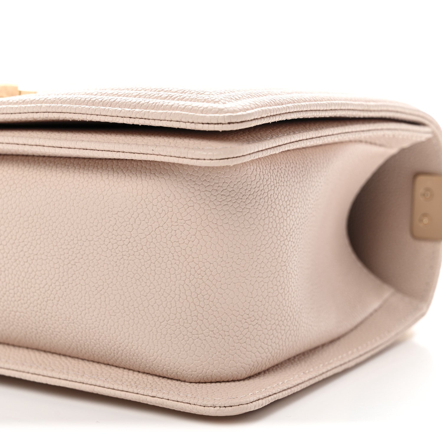 Chanel Caviar Chevron Quilted Medium Boy Flap Light Pink 10 of 11
