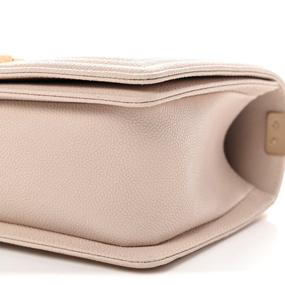 Chanel Caviar Chevron Quilted Medium Boy Flap Light Pink 10 of 11