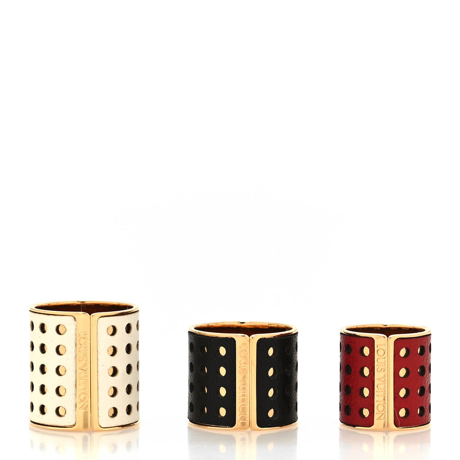 Louis Vuitton Calfskin 3 Ring Set Multicolor 3 of 5