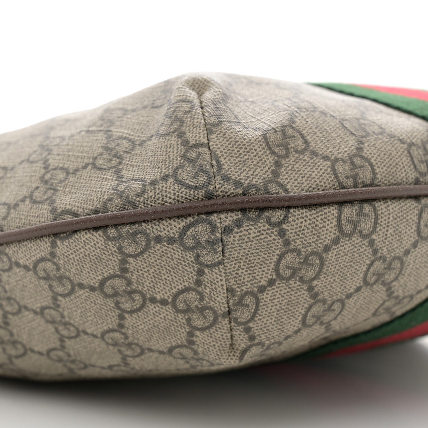 Gucci GG Supreme Monogram Web Small Ophidia Half Moon Hobo Brown 9 of 11